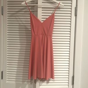 Small coral-pink dress